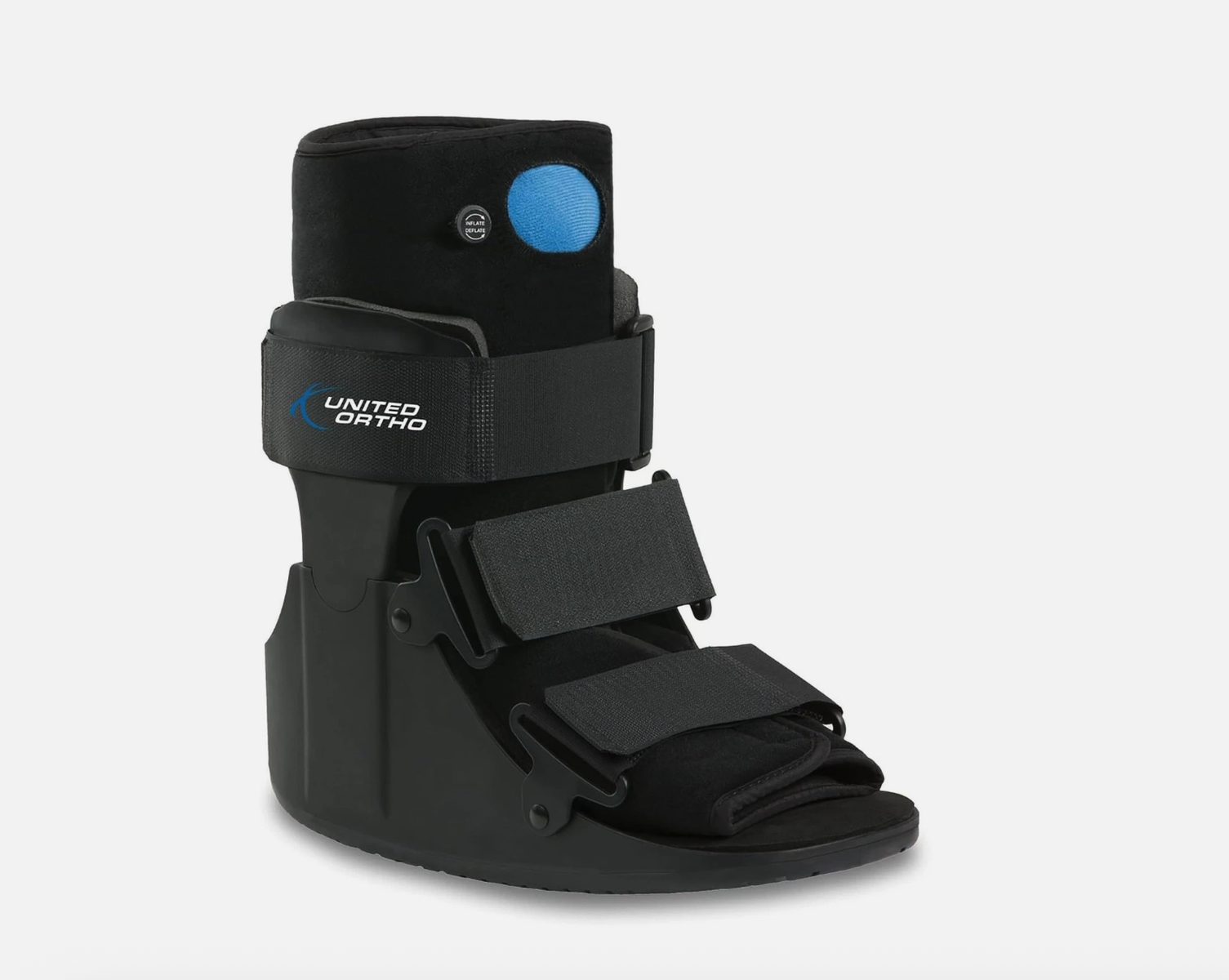 United Ortho Short Air CAM Walker Fracture Boot Small Black Pneumatic Walking Boot