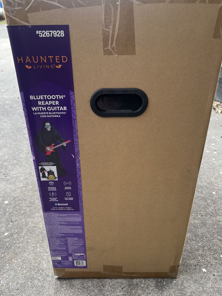 Haunted Living Bluetooth Reaper With Guitar