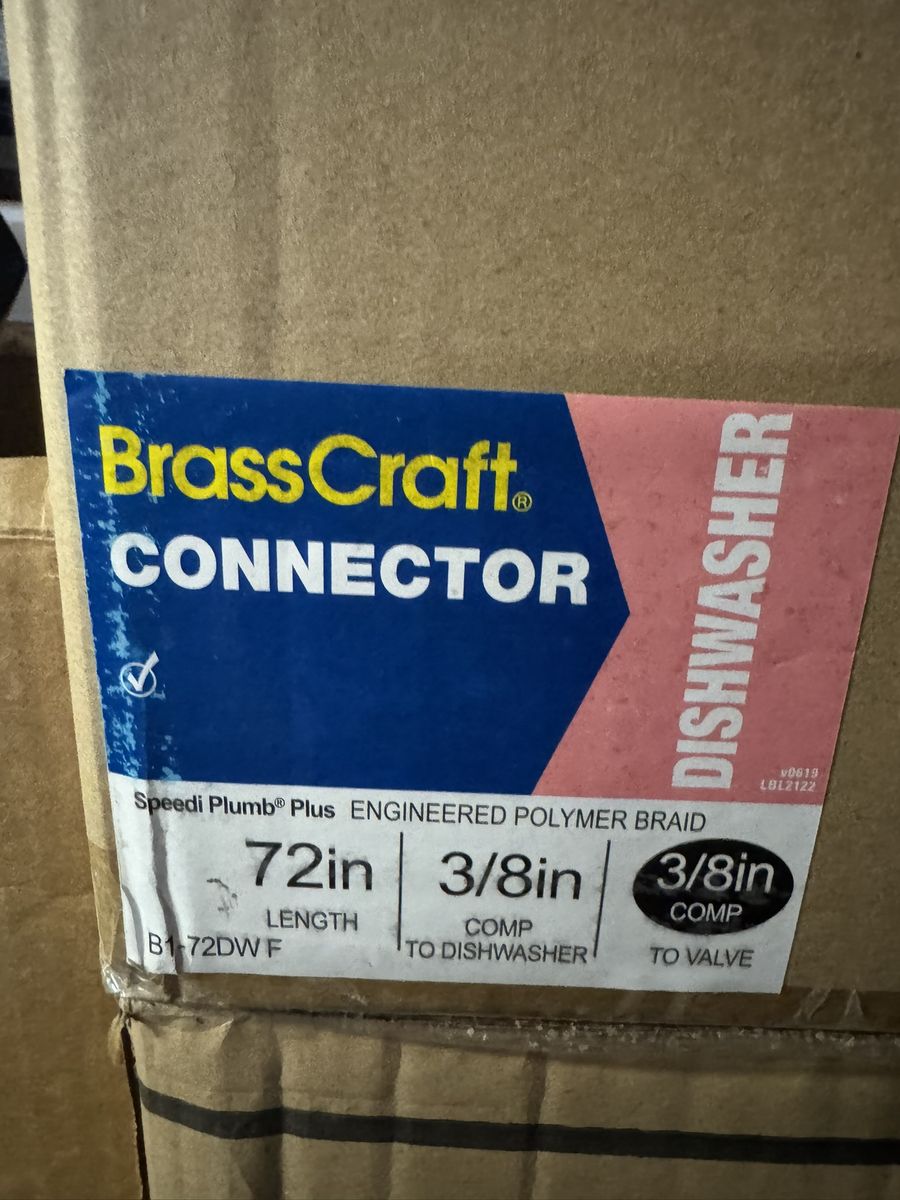Dishwasher connection hose 72 inch