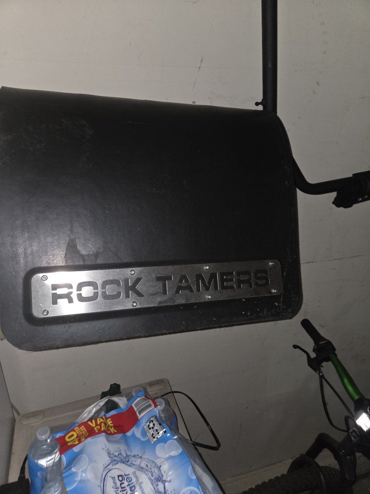 Rock Tamers Mud Flaps for Utility Vehicles 2 inch Receiver - Heavy Duty, Adjustable, USA Made