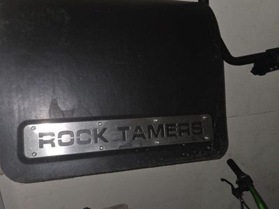 Rock Tamers Mud Flaps for Utility Vehicles 2 inch Receiver - Heavy Duty, Adjustable, USA Made