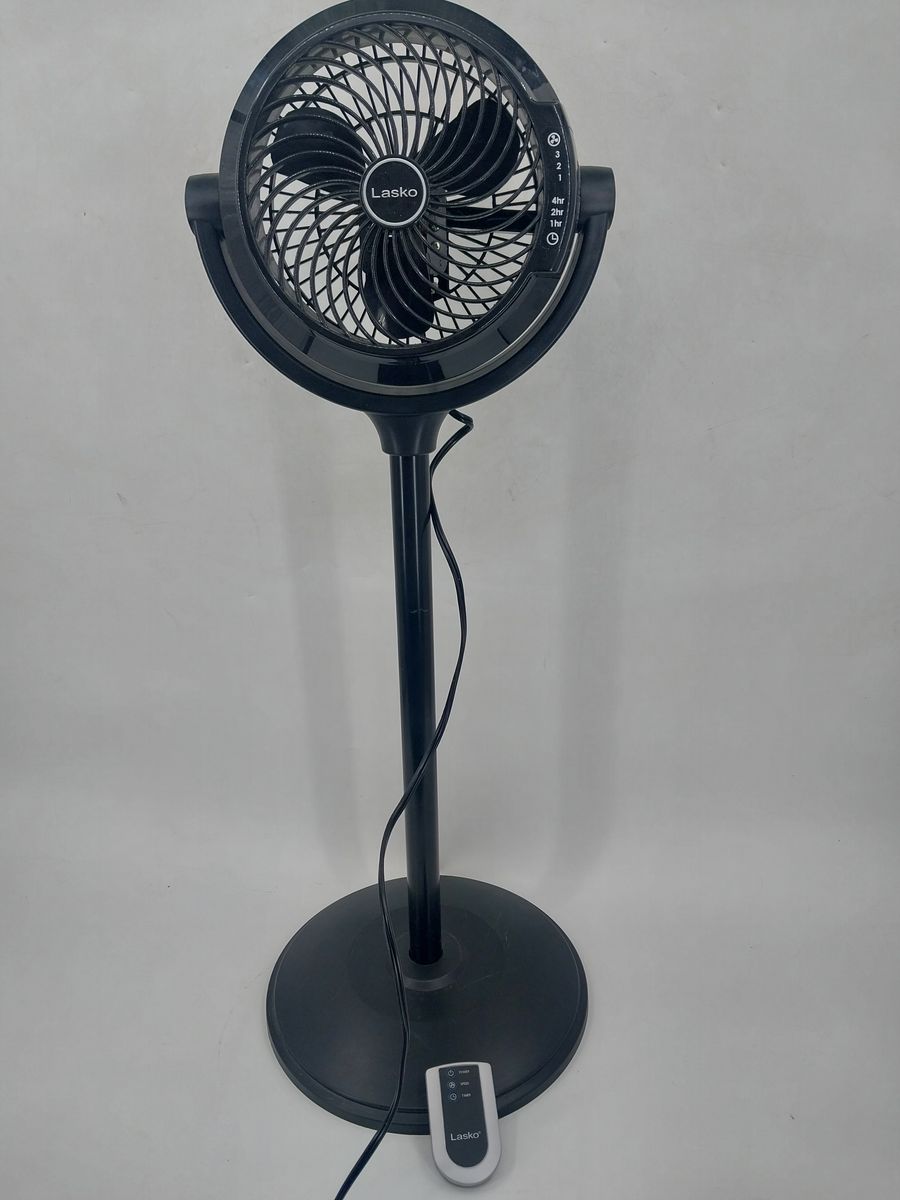 Lasko 34" Compact Power Pedestal Fan with Remote Control