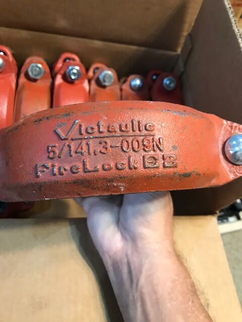 Victaulic fire lok grooved pipe fittings 5"