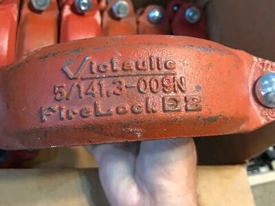 Victaulic fire lok grooved pipe fittings 5"