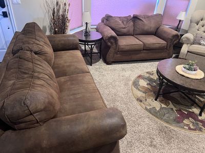 Couch, Loveseat, Coffee Table & 2 Side Tables