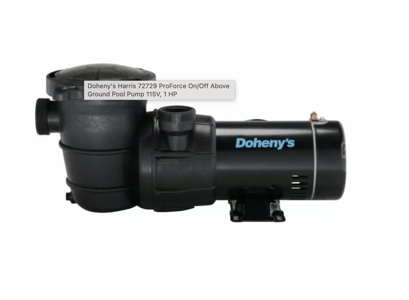 New! Doheny's Harris 72729 ProForce On/Off Above Ground Pool Pump