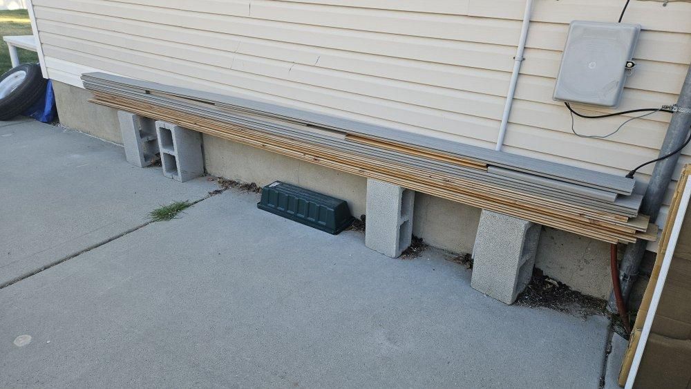 FREE  12' Fiberon composite decking with hardware.