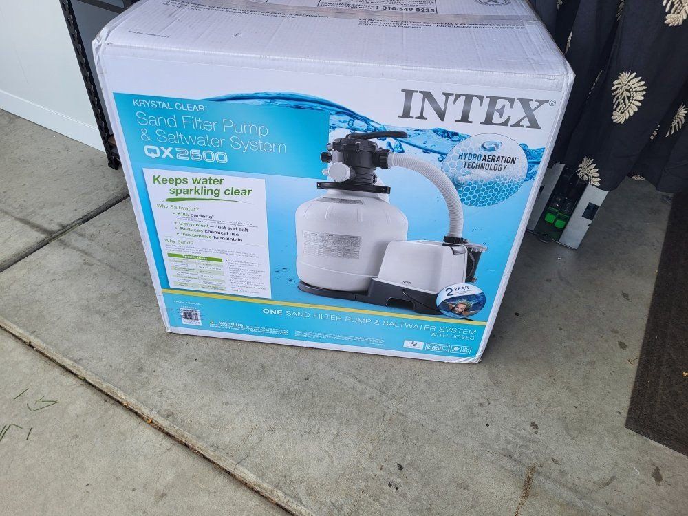 Intex Krystal Clear Sand Filter Pump Saltwater Sys