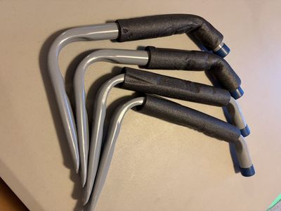 Ladder wall mount storage