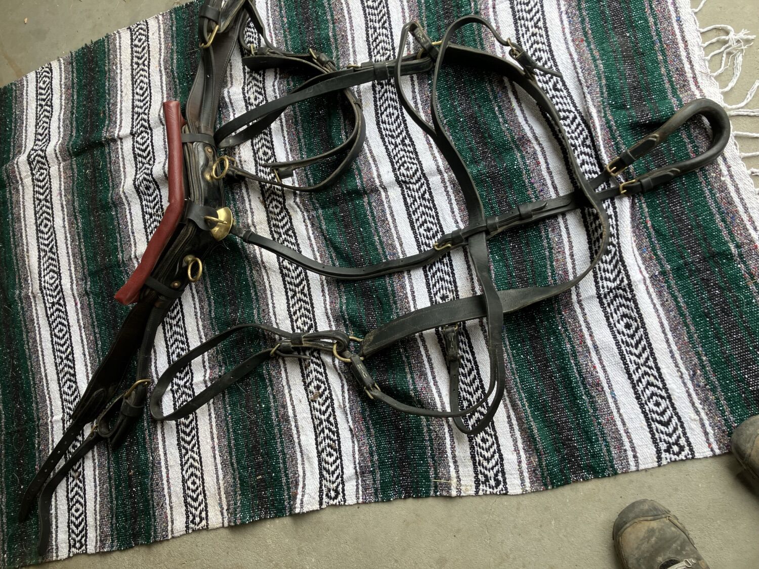 Heavy-Duty Leather Horse Harness