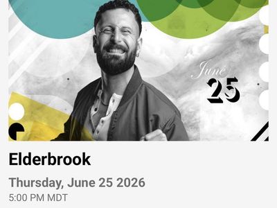Elderbrook VIP Concert Tickets (2) - Ogden Amphitheater - June 25, 2026