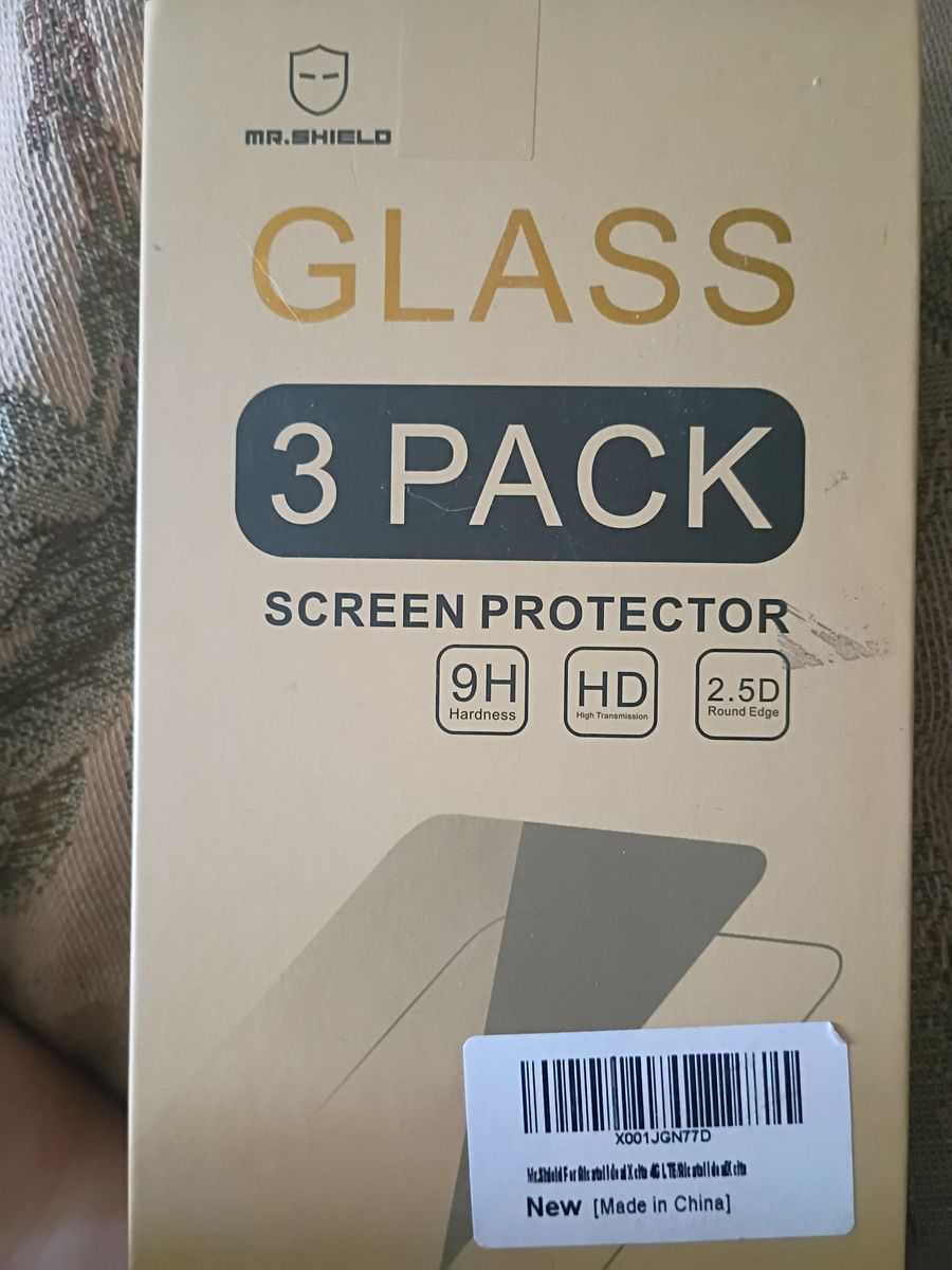 Mr. Shield Tempered Glass Screen Protector 3-Pack - 9H Hardness, HD Clear