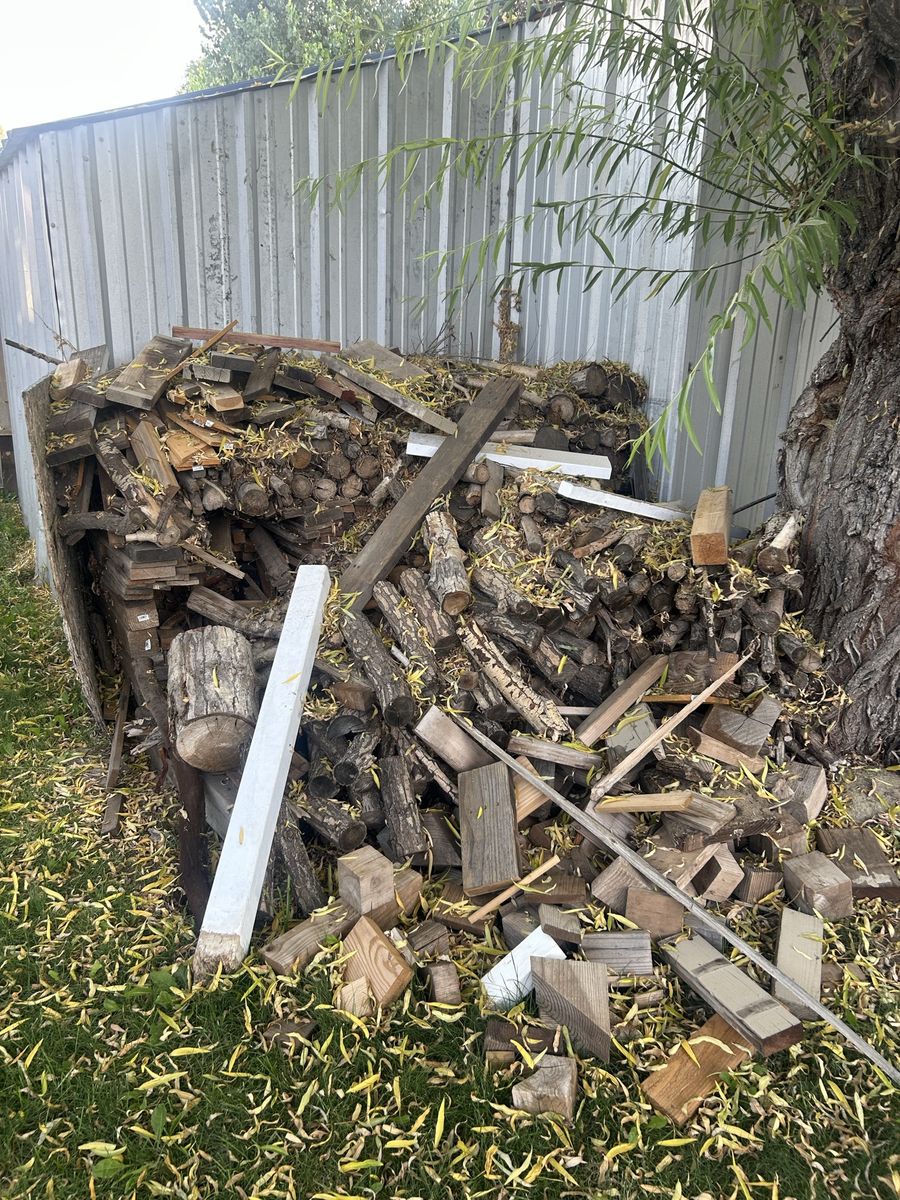 Free Firewood and Scrap Wood Stack - 2 Truckloads