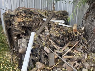 Free Firewood and Scrap Wood Stack - 2 Truckloads