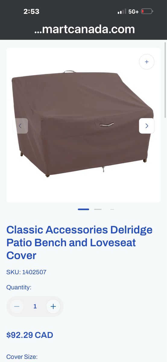 Delridge Patio Bench and Loveseat Cover