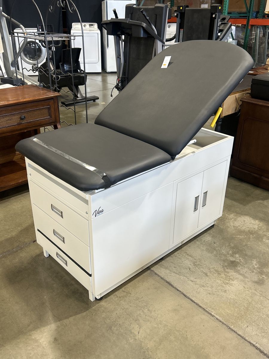 VIVA White Medical Exam Table with Storage Drawers & Cabinets