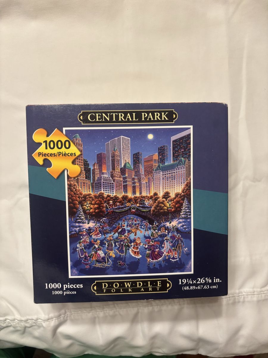 Dowdle Folk Art "Central Park" 1000-Piece Jigsaw Puzzle - 19.25" x 26.625"