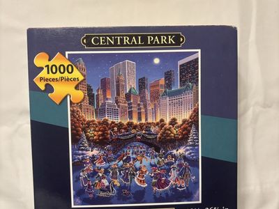 Dowdle Folk Art "Central Park" 1000-Piece Jigsaw Puzzle - 19.25" x 26.625"