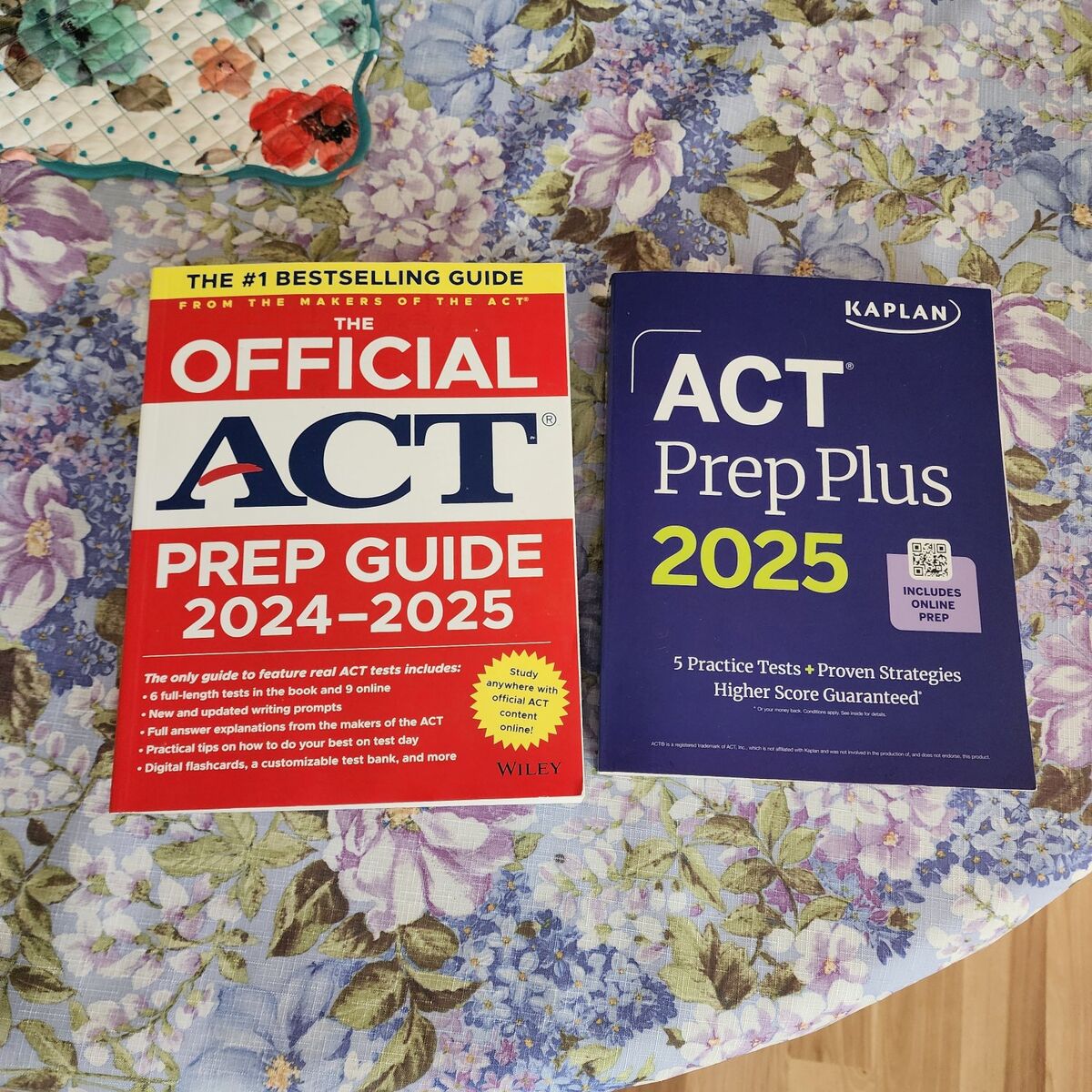 Official ACT prep guide+ Kaplan ACT Prep Plus 2025