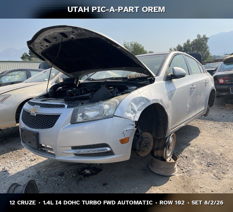 Just In! 2012 Chevrolet Cruze Parts - UTPAP Orem