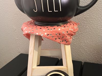 Rae Dunn Matte Black 'STEEP' Ceramic Teapot with Lid