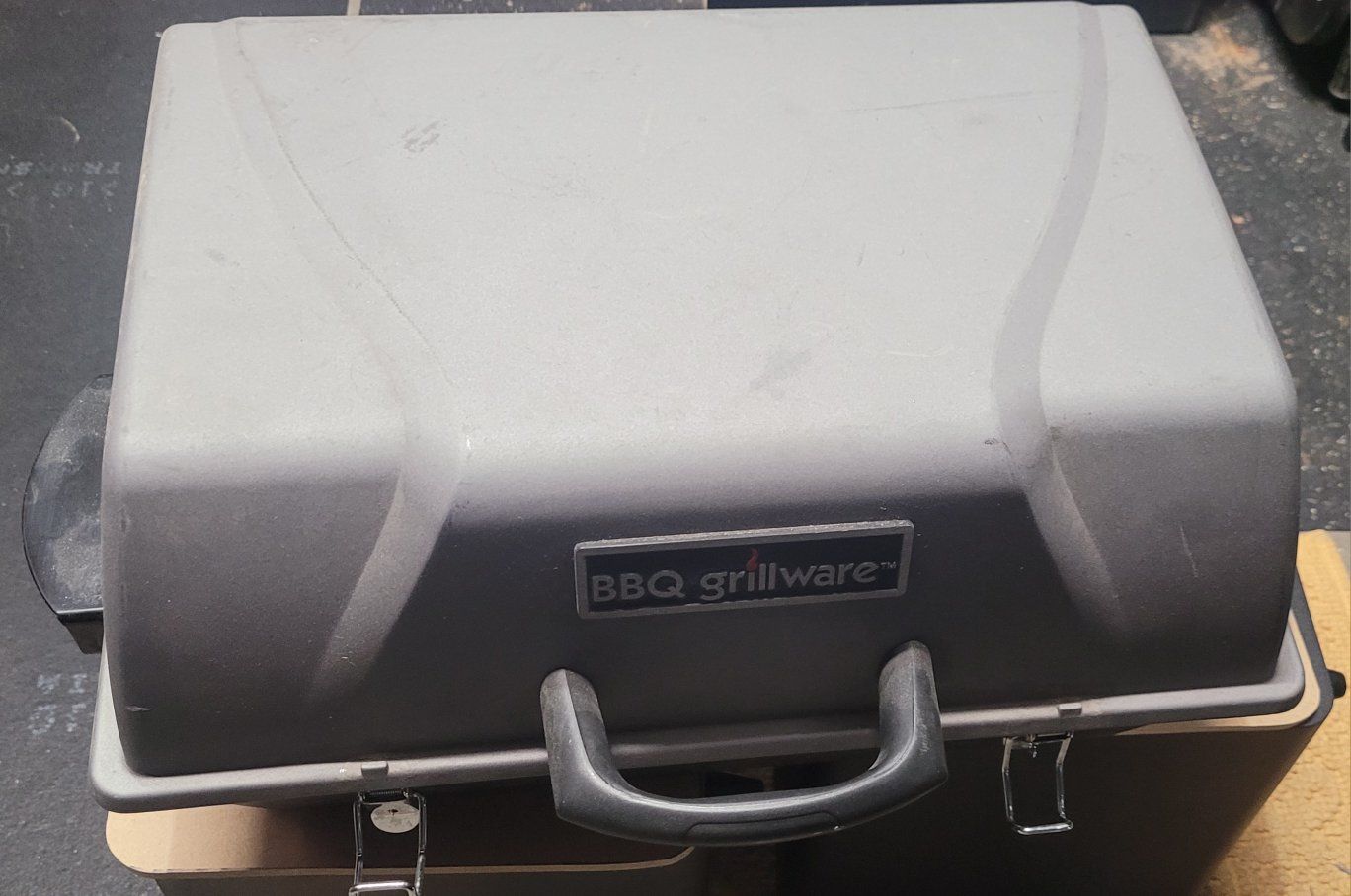 BBQ Grillware brand portable grill.