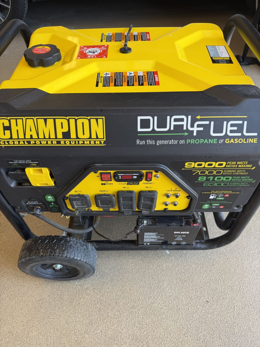 Champion Dual Fuel Generator