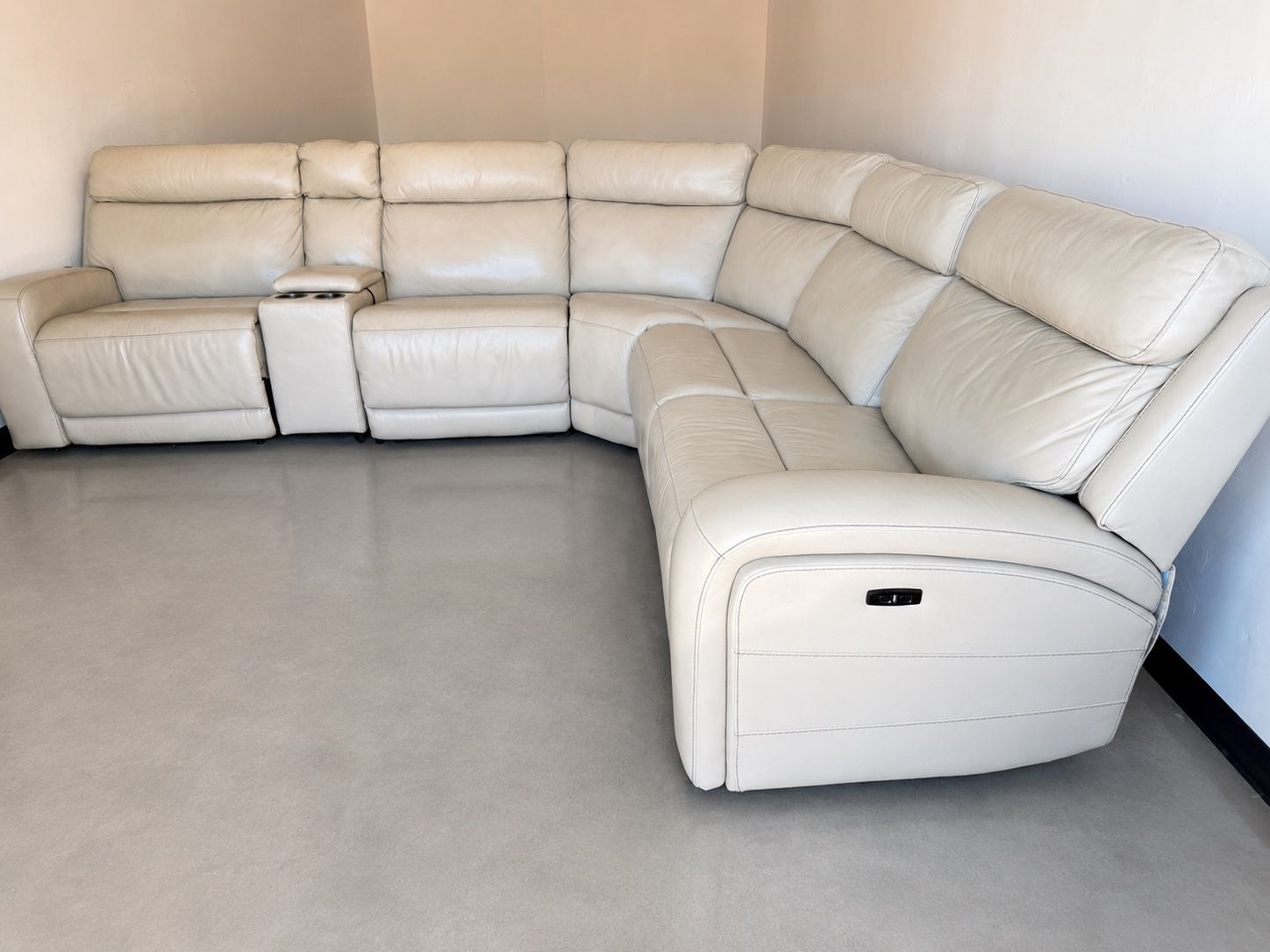 Costco Power Recliner Leather Sectional