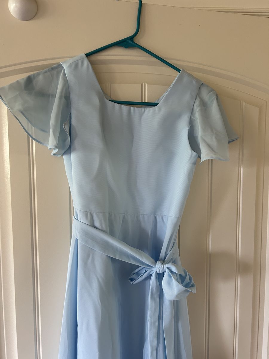 Baby blue flower girl/bridesmaid dress