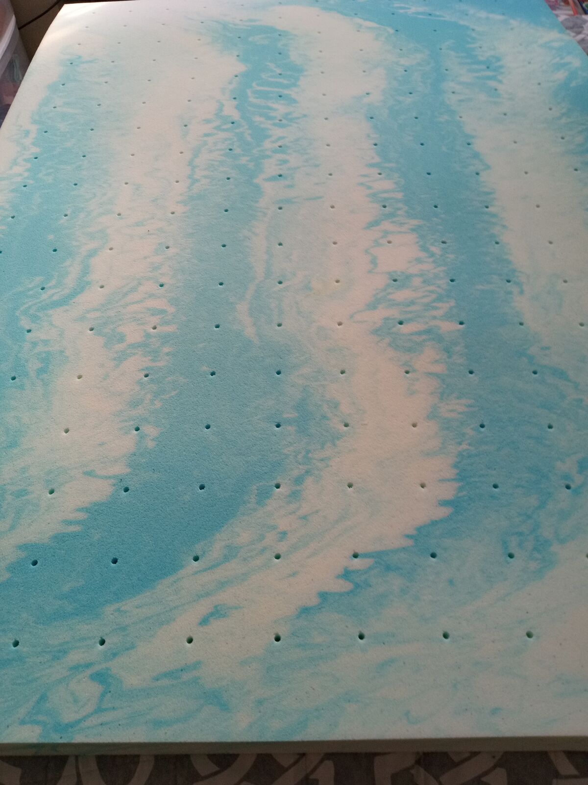 Mattress or topper memory foam cooling gel 3 inch full size