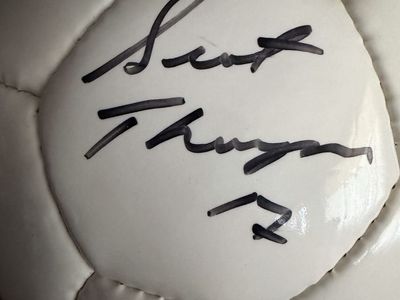 LA Galaxy Autographed Soccer Ball - Scott Thompson #17 & Christian Wilhelmsson #28 Signatures
