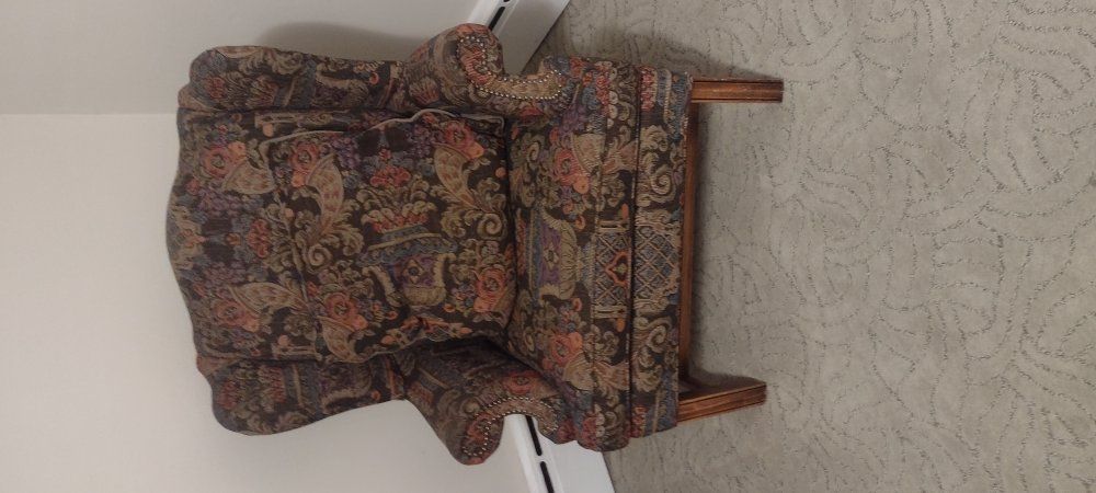 wingtip upholstery chairs 25.00 for both chairs