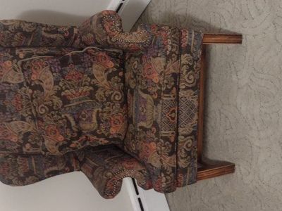 wingtip upholstery chairs 25.00 for both chairs