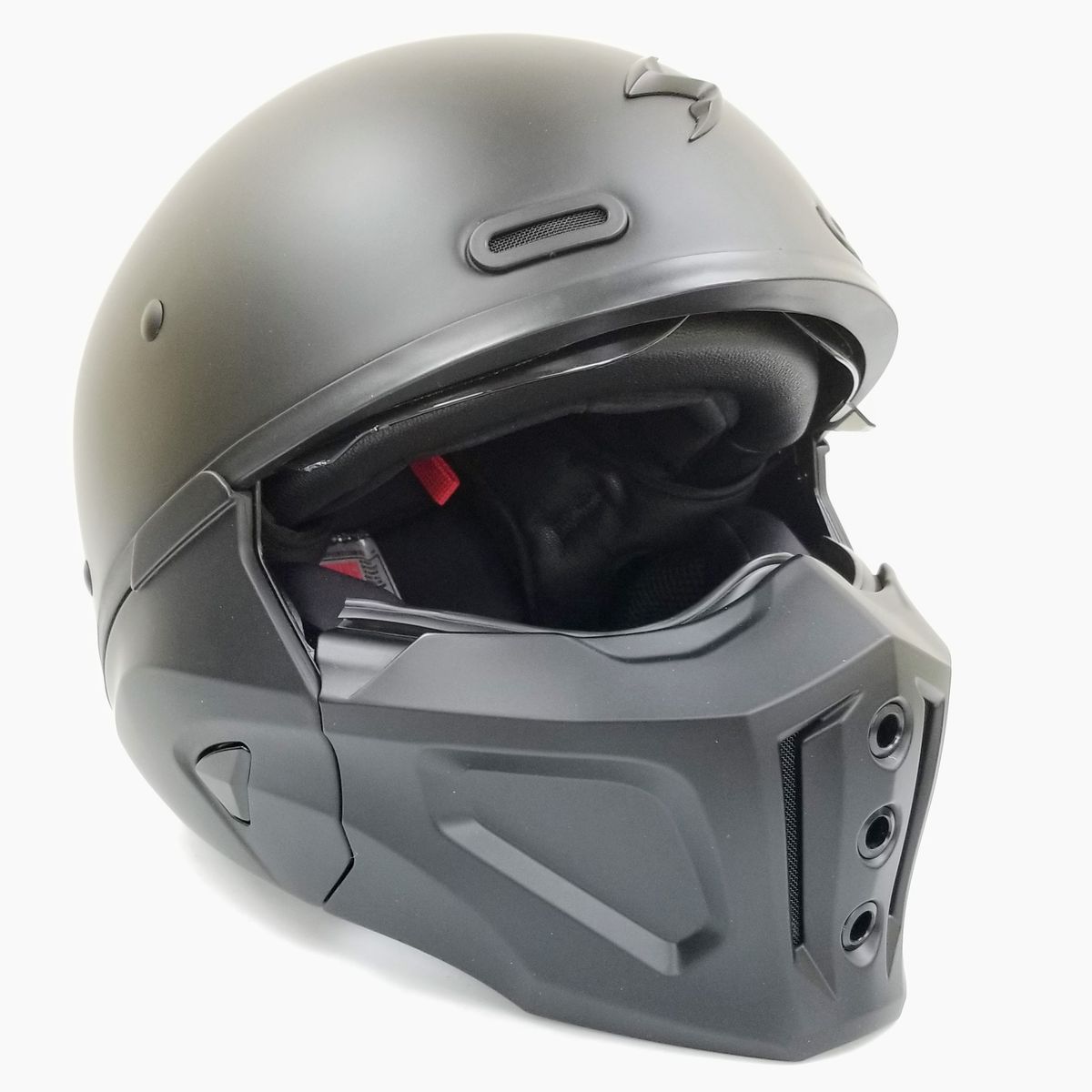 Scorpion Exo Covert X Open-Face Helmet Matte Black Size Small (75-1618S-L-R2-S3)