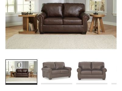 New Leather Ashley loveseat