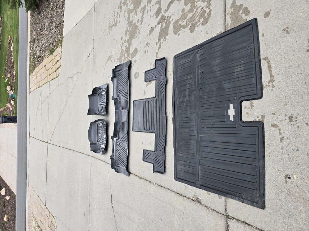Complete SET Used YITA Motor Floor Mats for 2021-2026 Chevy Tahoe, GMC Yukon, others