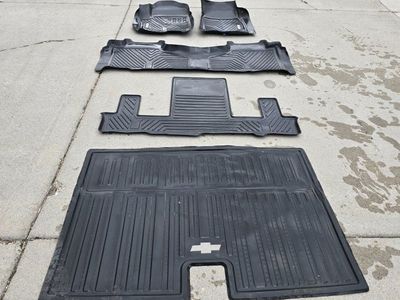 Complete SET Used YITA Motor Floor Mats for 2021-2026 Chevy Tahoe, GMC Yukon, others