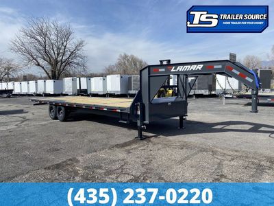 8.5x26 Lamar FA Gooseneck Deckover Tilt Trailer - 14K GVWR -