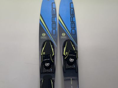 O'Brien Vortex 65.5" Dual Tunnel Design Combo Water Skis with minor damage