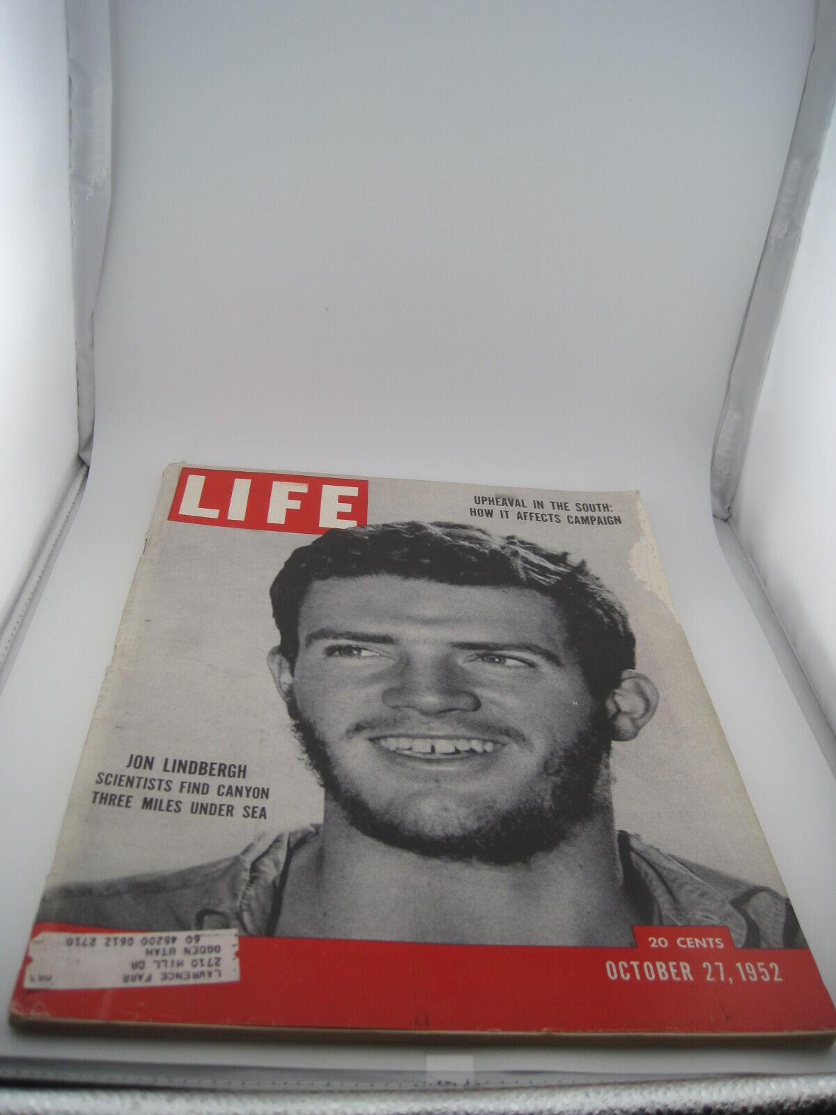 Life Magazine October 27 1952 Jon Lindbergh Scientists Find Canyon Under Sea