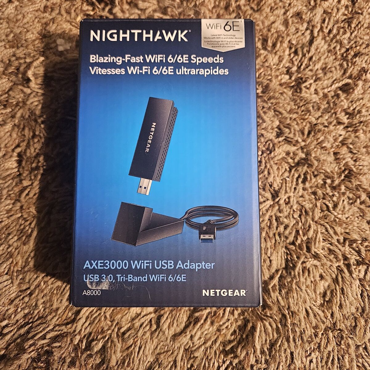 NETGEAR - Nighthawk AXE3000 Tri-Band Wi-Fi 6E USB