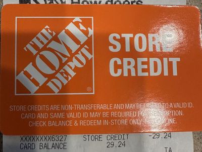 Home Depot Store Credit