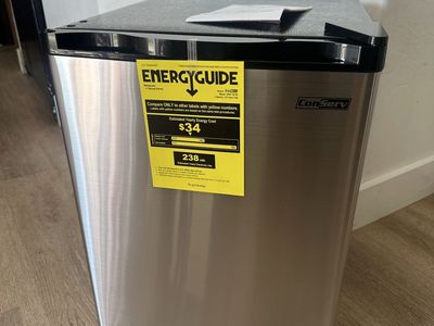 Conserv CREF26SS 2.6 Cu.Ft. Compact Mini Fridge - Stainless Steel, Reversible Door