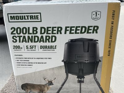 Moultrie Deer Feeder Stand 200 Lb Capacity Sync To