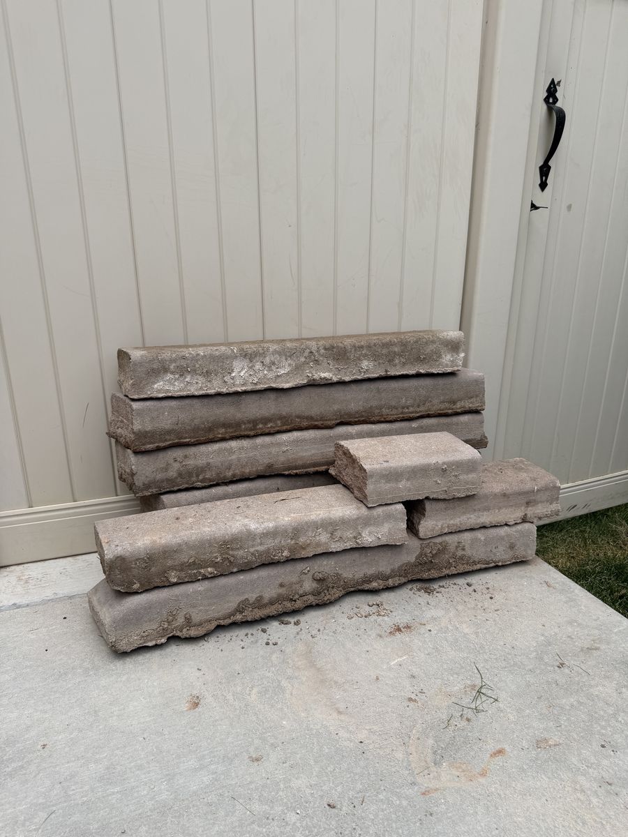 FREE Concrete Edging/Pavers - Assorted Sizes for Landscaping & Garden Borders