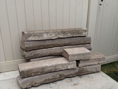 FREE Concrete Edging/Pavers - Assorted Sizes for Landscaping & Garden Borders