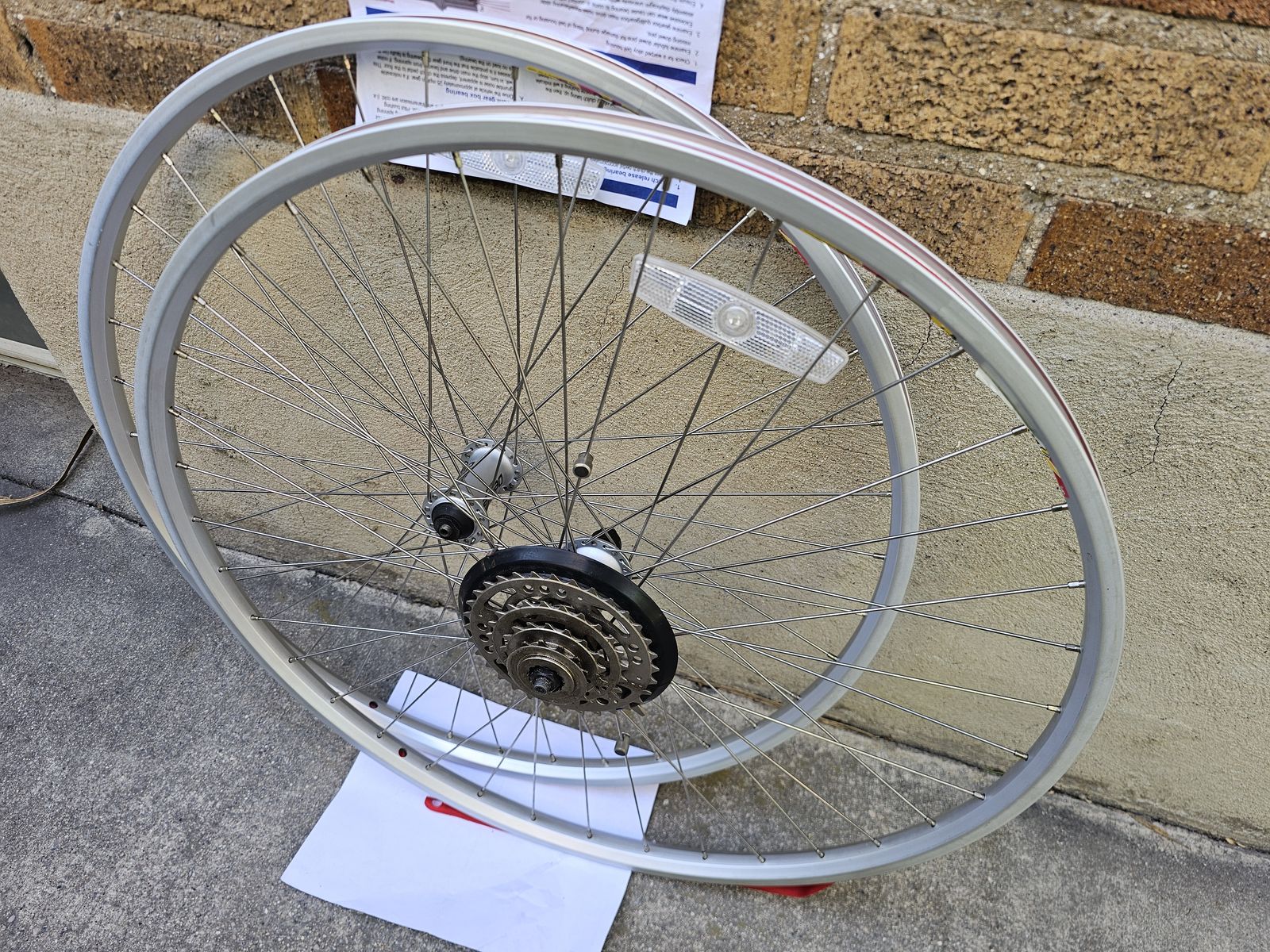 NOS Rigida ZAC 19 Safety Wheelset 700c