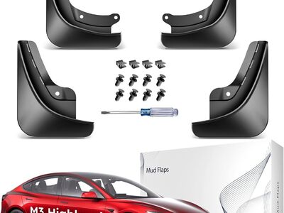 Wigoo 2024 2025 Tesla Model 3 Mud Flaps