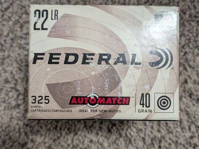 Federal AutoMatch .22lr 325 pack