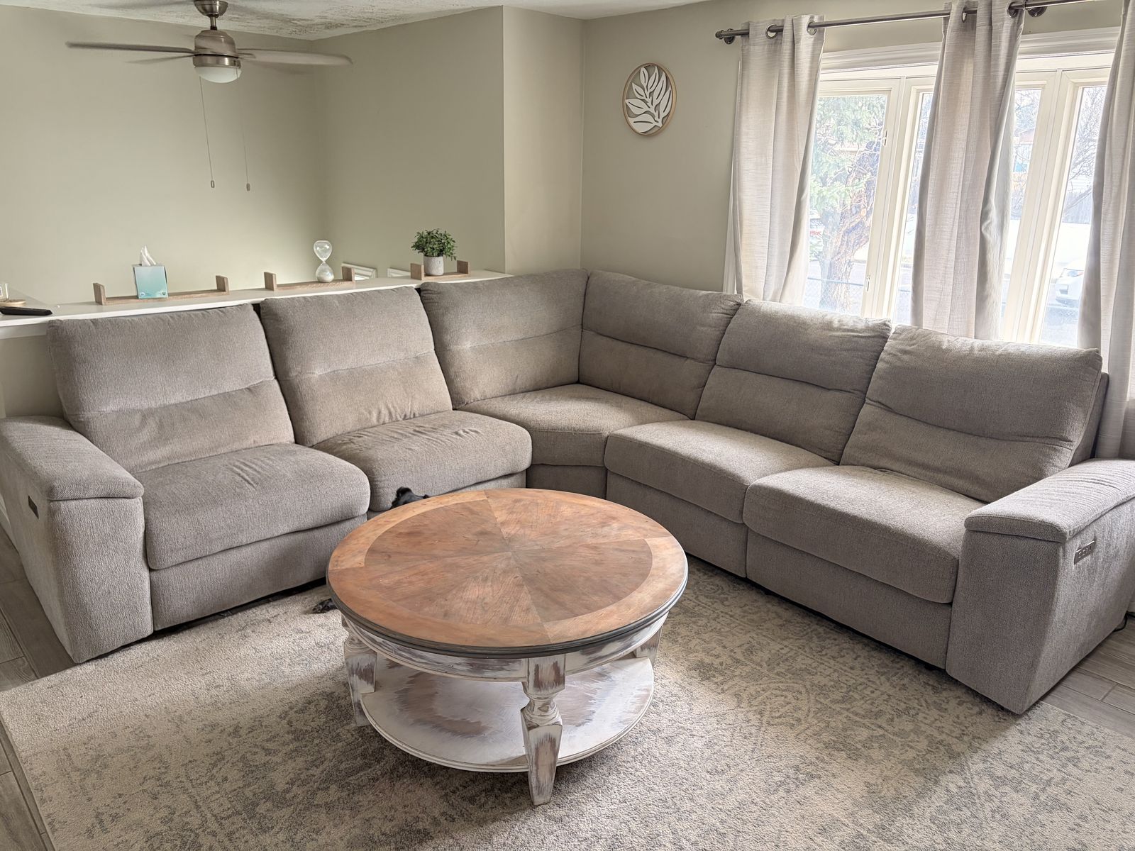 Gray Reclining Sectional $350 OBO NEED GONE ASAP!